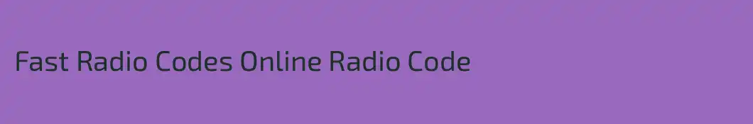 Fast Radio Codes Online Radio Code